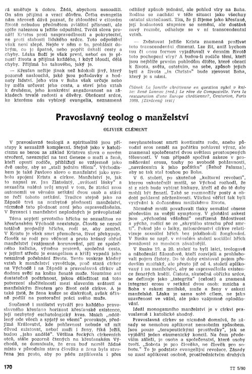 Pravoslavn teolog o manelstv, s. 170