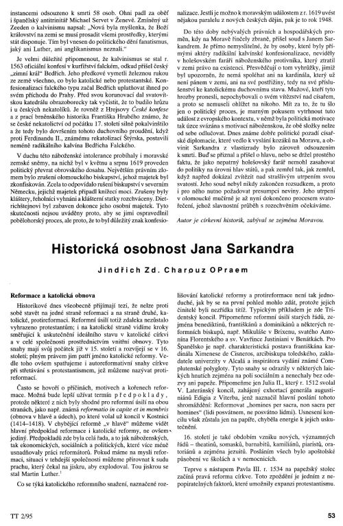 Osobnost Jana Sarkandra, s. 53