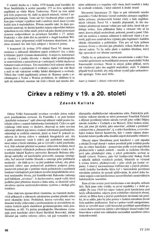Crkev  a reimy v 19. a  20. stolet, s. 56