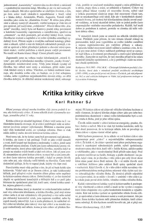 Kritika kritiky crkve, s. 133