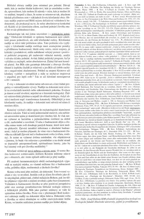 Podnty pro obnovu eschatologie, s. 47