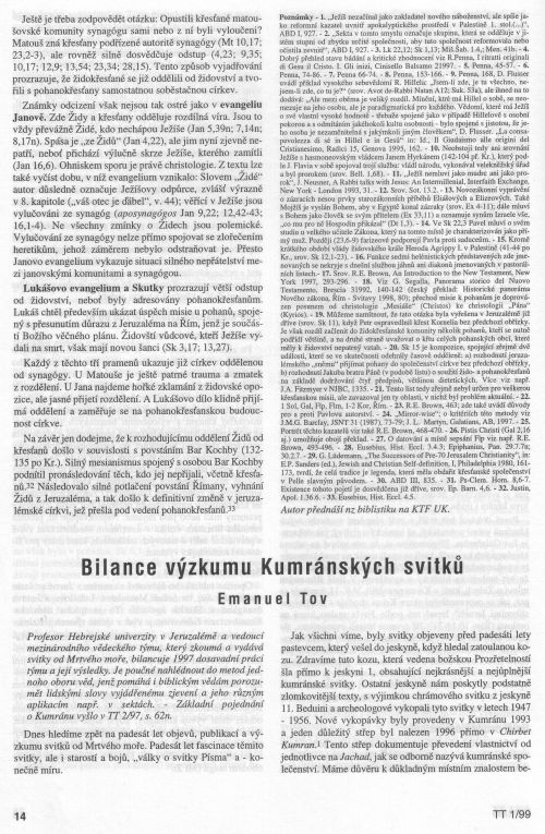 Padest let vzkumu Kumrnskch svitk, s. 14