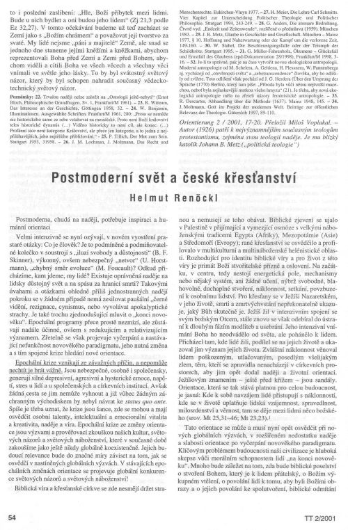 Postmodern svt a esk kesanstv, s. 54